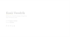 Desktop Screenshot of kvendrik.com